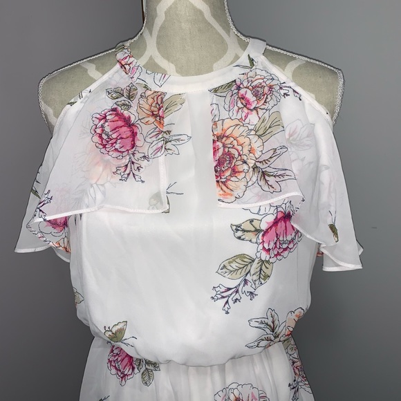 Maurices Floral Cold Shoulder Dress - Picture 2 of 4